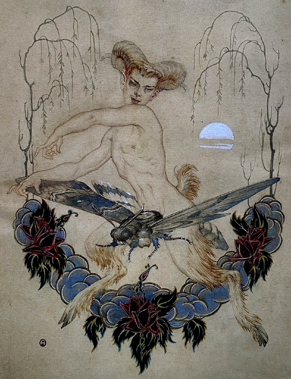 Андрей Авинов. «Нижинский как Фавн». 1918 год»