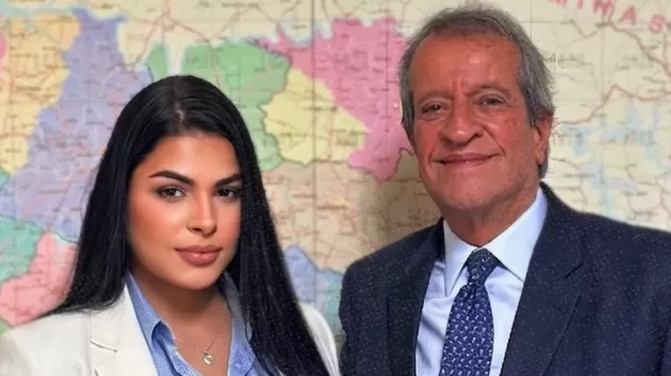 Sophia Barclay and the president of the PL, Valdemar Costa Neto. Photo: Reprodução/Instagram
