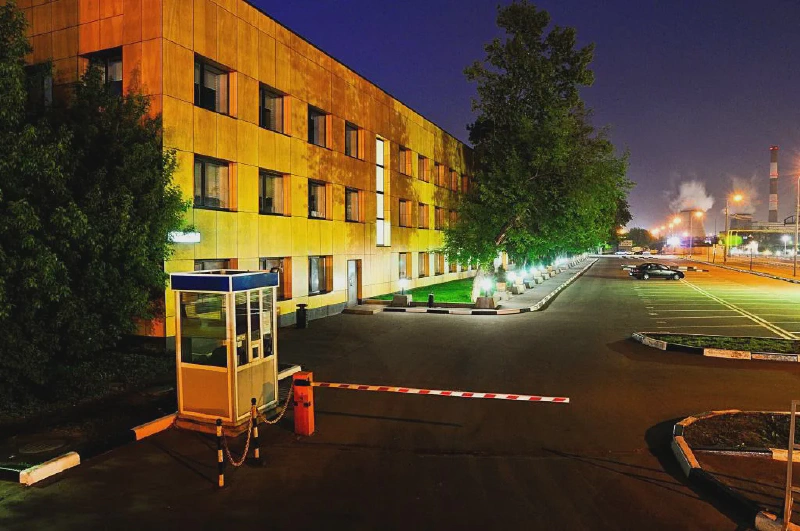 The Amedia film studio complex on Novoostapovskaya Street in Moscow. Photo: [Amedia / Wikimedia Commons](https://commons.wikimedia.org/wiki/File:Amedia_studio.JPG) (CC BY-SA 3.0)
