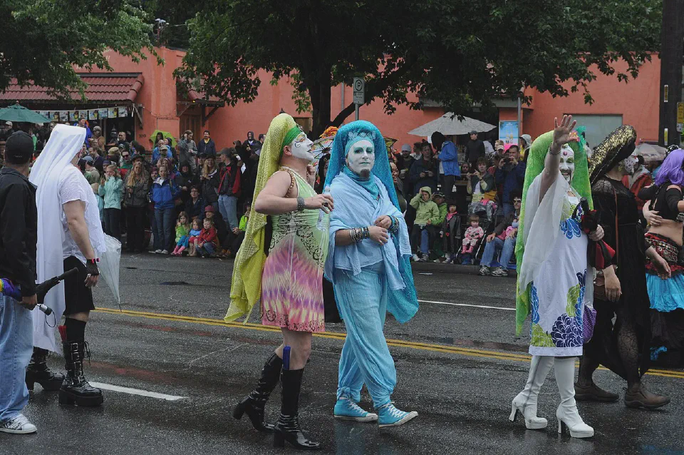 Members of the Sisters of Perpetual Indulgence during a festival parade. Photo: Joe Mabel / Wikimedia Commons (CC BY-SA 3.0)