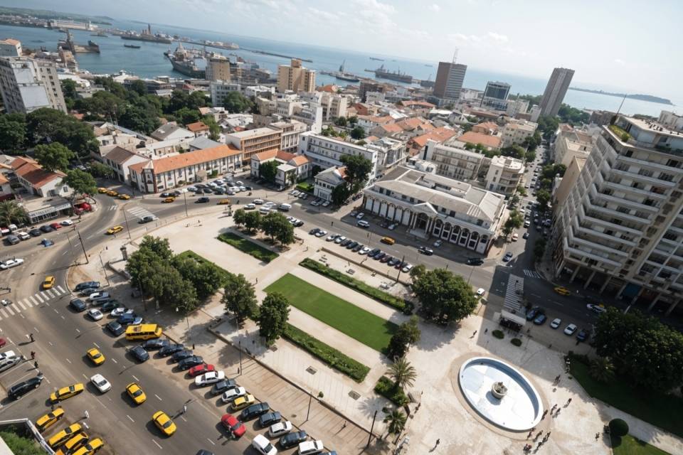 Plaza de la Independencia en Dakar