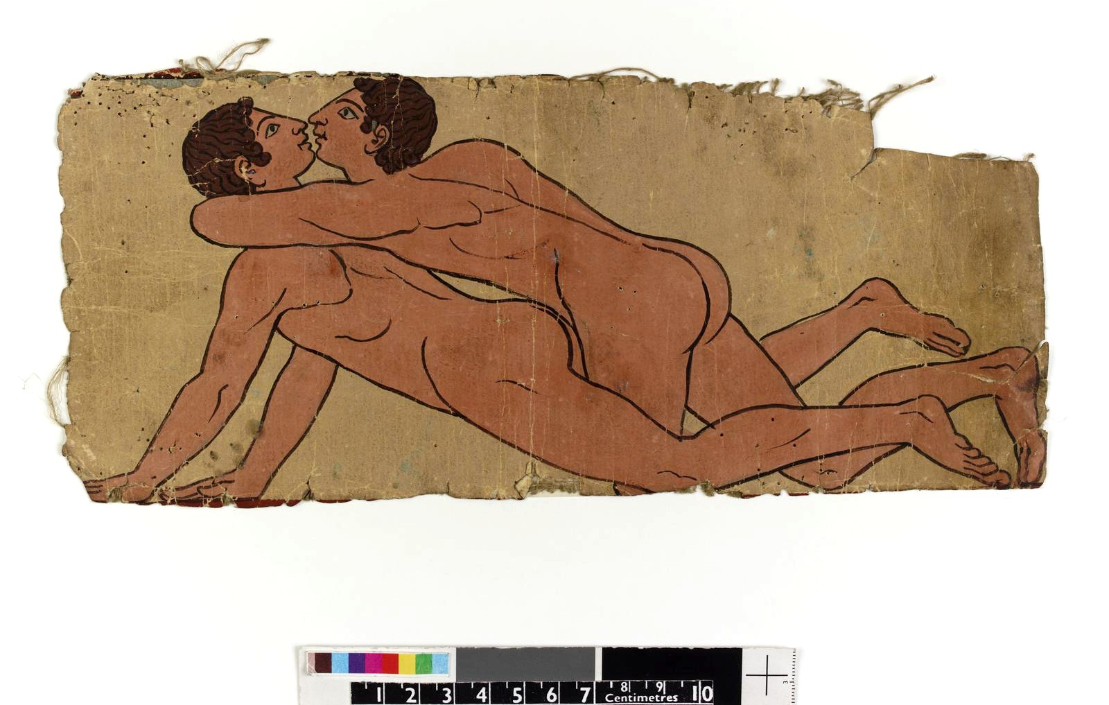 Dibujo del Museo Británico (2010,5006.611): amantes masculinos.