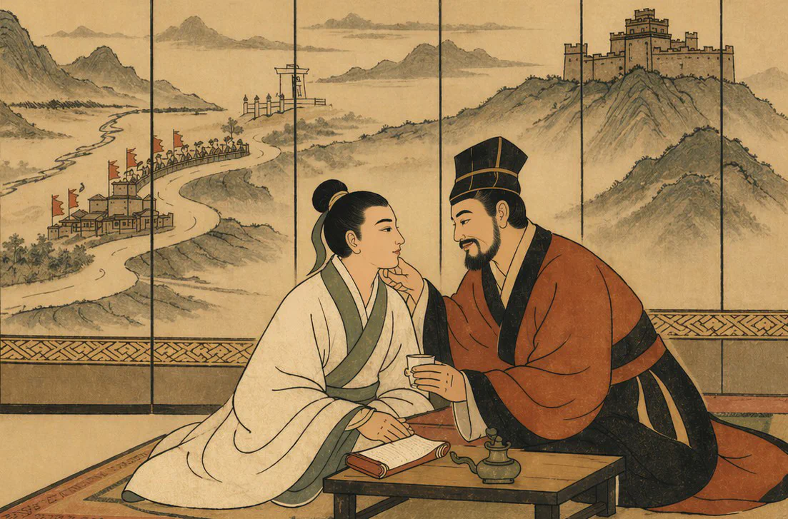 Как князь Сянь-гун послал красивого юношу к другому правителю, чтобы ослабить его двор и затем завоевать его страну