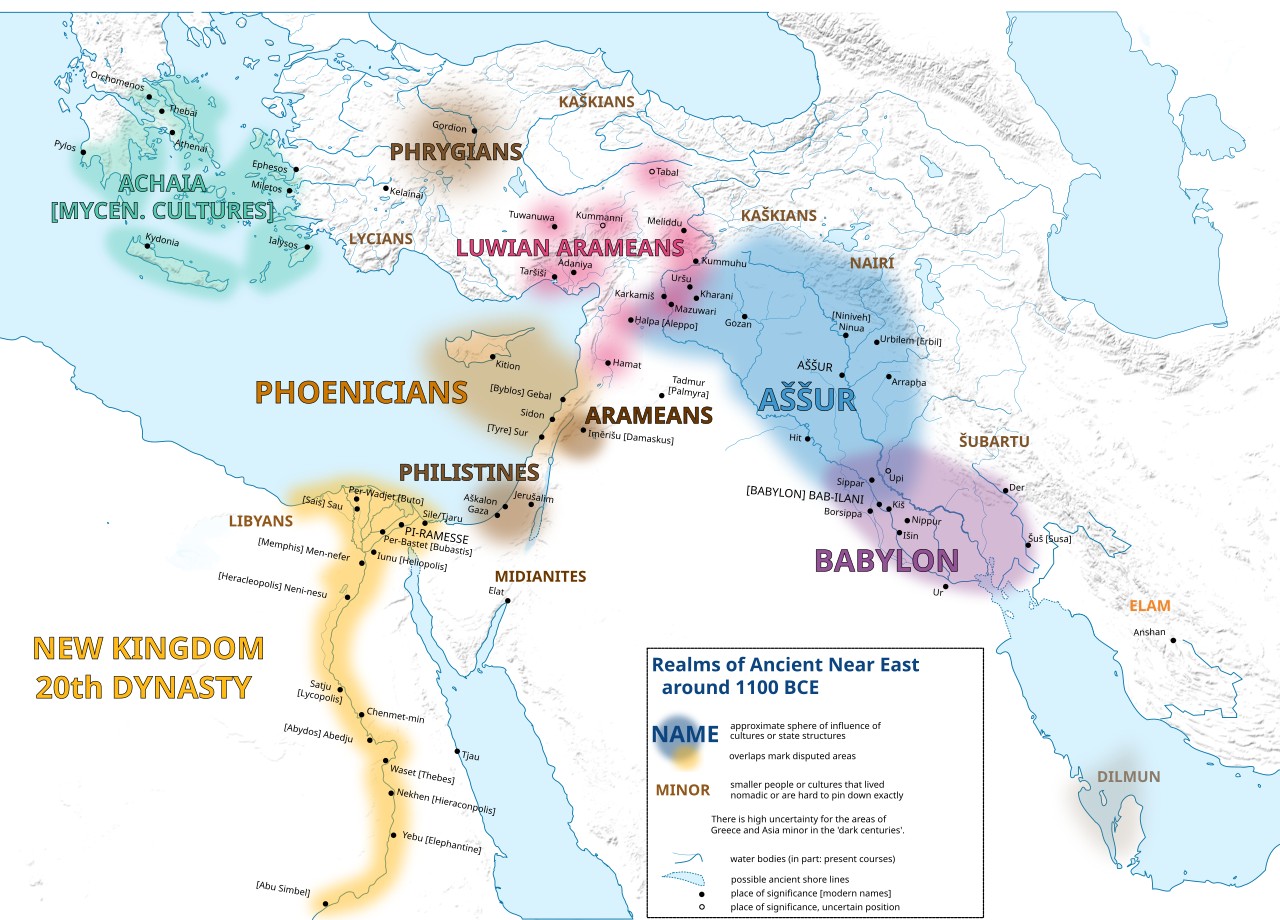 Asiria (Aššur) en 1100 antes de nuestra era