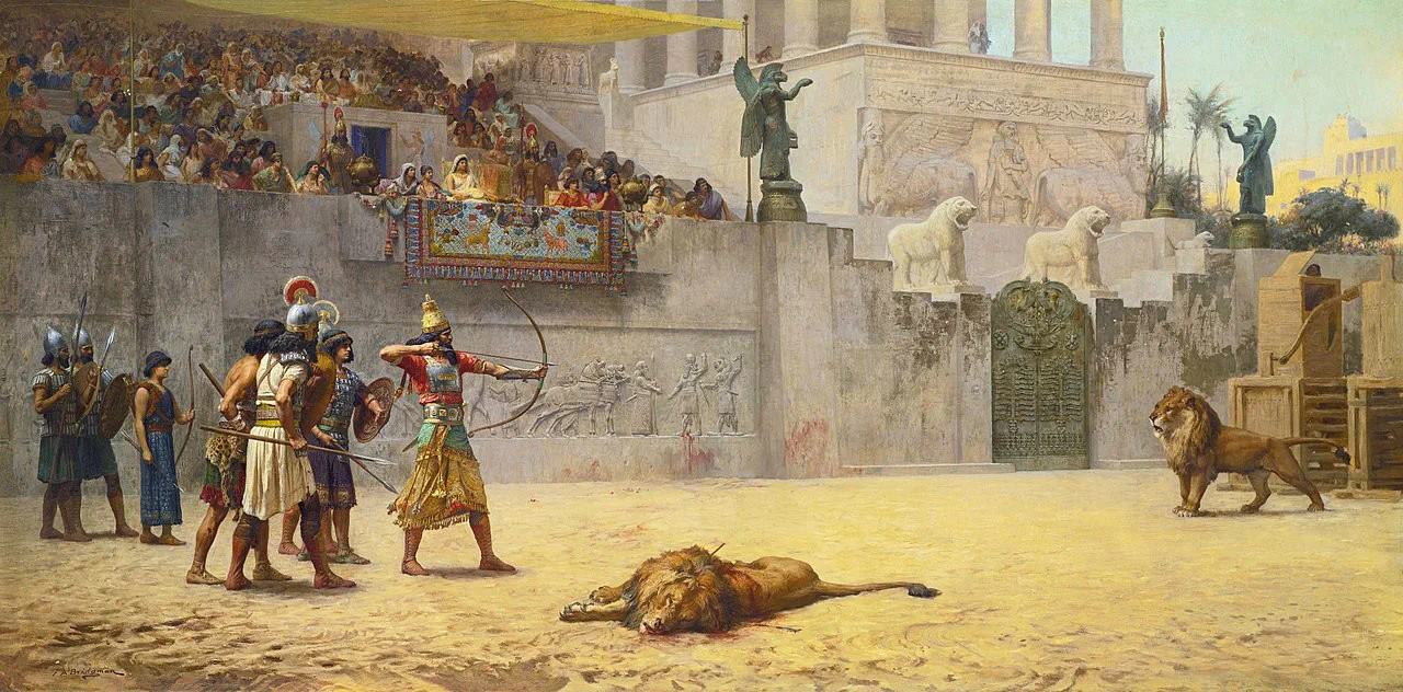 Фредерик Артур Бриджмен. «Развлечение ассирийского царя». 1878 год.