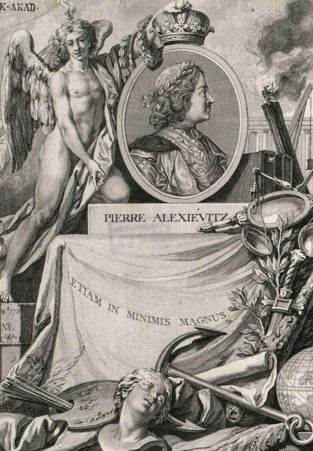 Retrato de perfil de Pedro I (gravura)