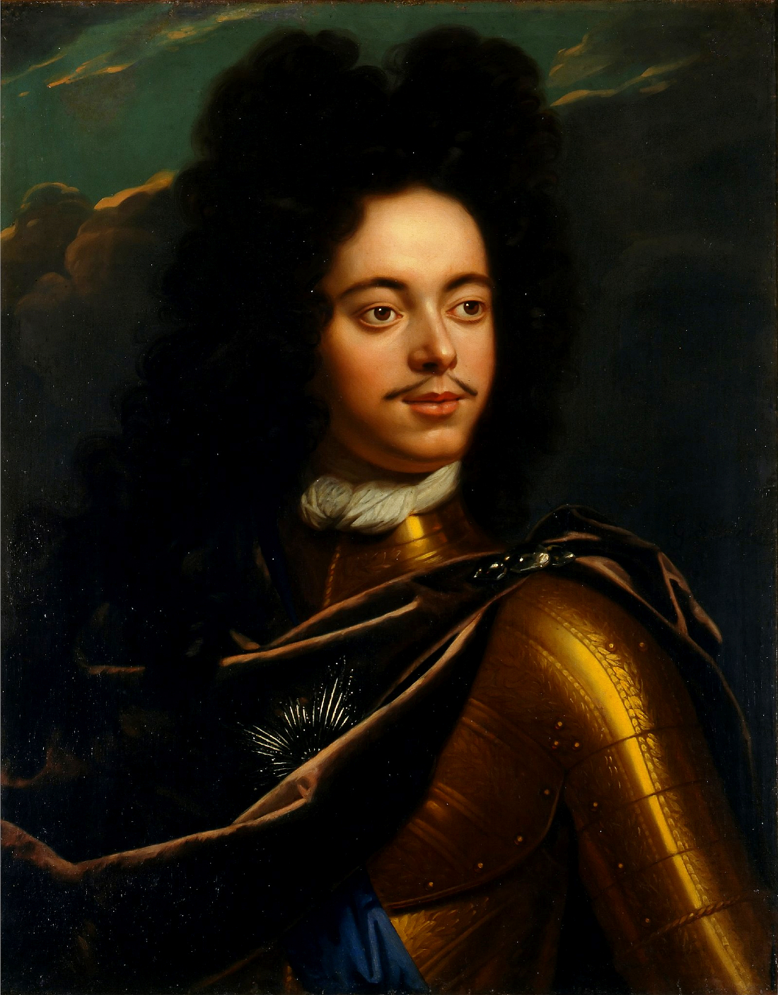 Godfried Schalcken, “Retrato do czar Pedro Aleksiéievitch”