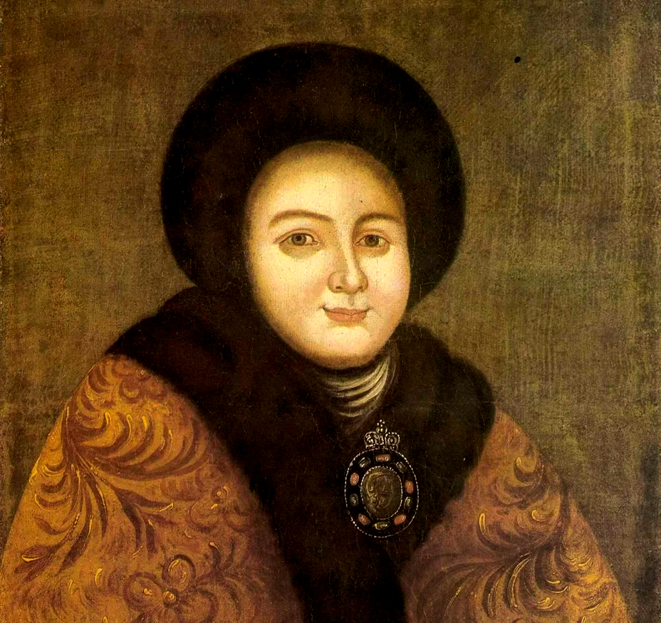 Retrato da czarina Eudóxia Fiódorovna, nascida Lopukhina, primeira esposa de Pedro I