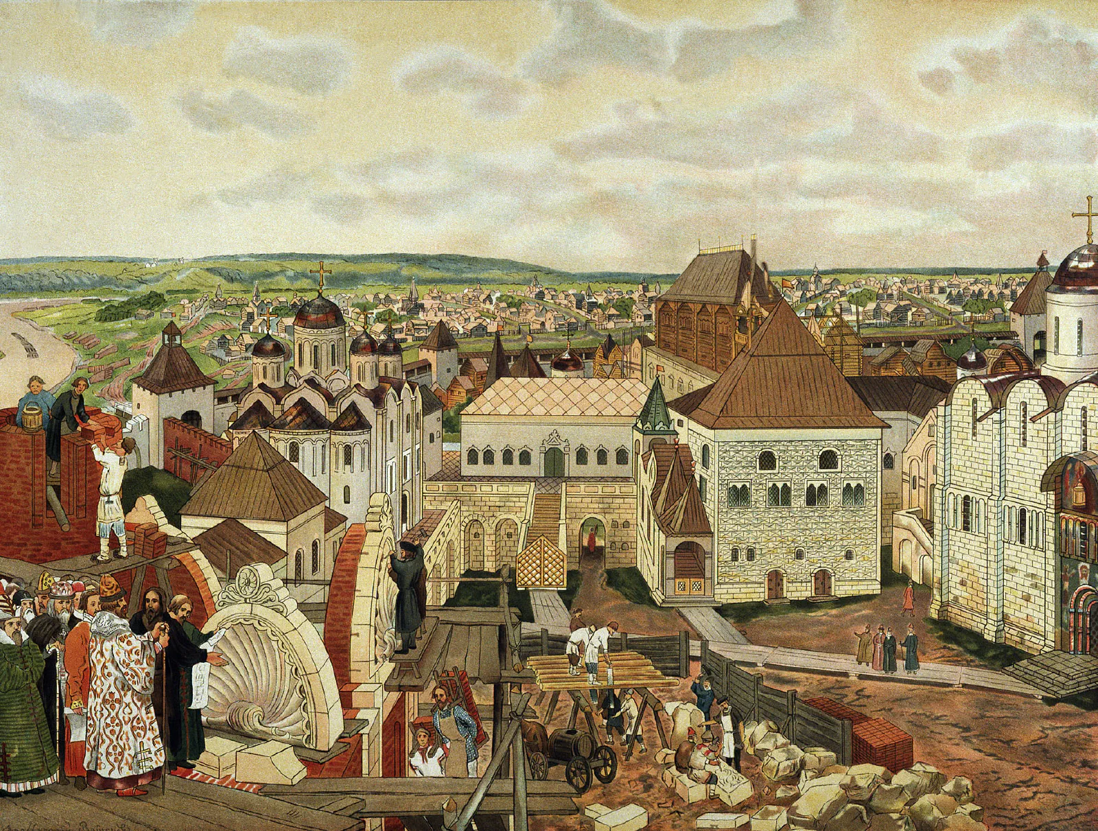 Аполлинарий Михайлович Васнецов, «В Московском Кремле»