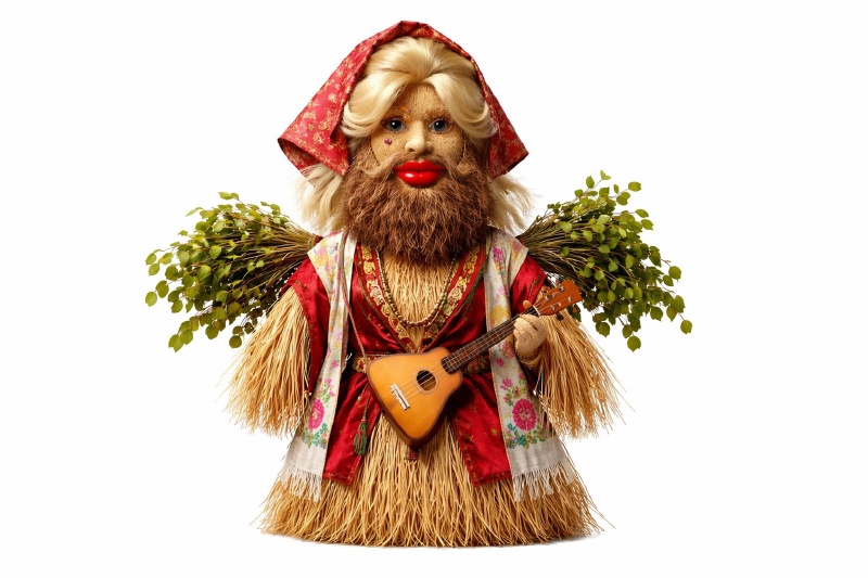 Muzhik-Maslenitsa: A Maslenitsa Figure of a Man Dressed as a Woman