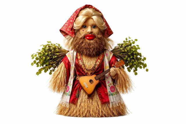 Muzhik-Maslenitsa: A Maslenitsa Figure of a Man Dressed as a Woman