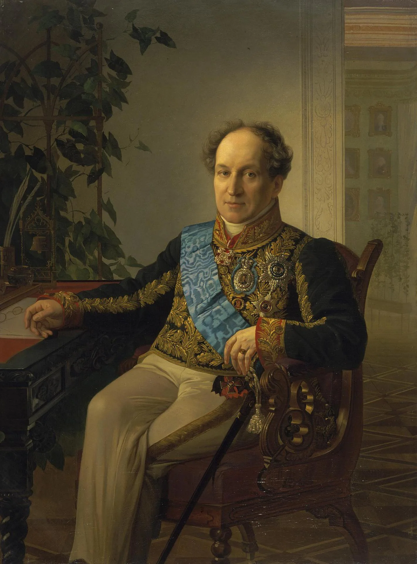 Портрет князя Александра Николаевича Голицына. Егор Иванович Ботман, 1871.