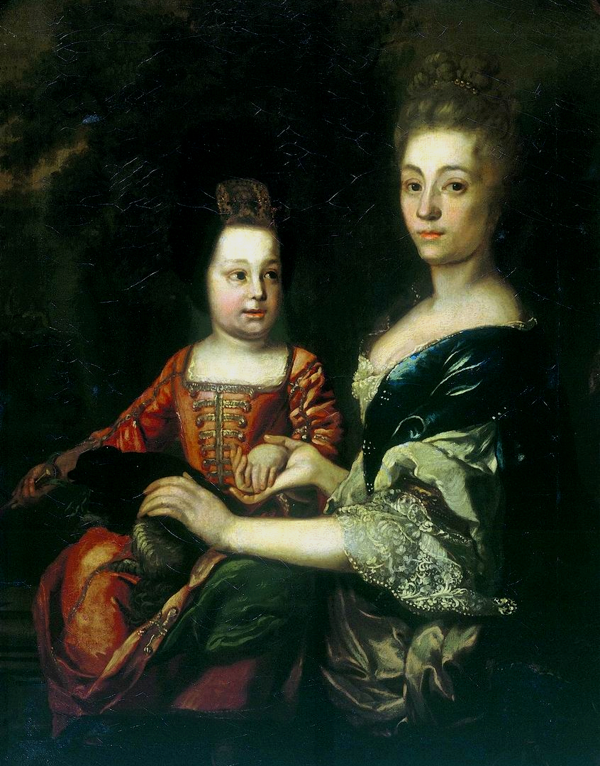 Bilinmeyen sanatçı, “İmparator İvan Antonoviç çocukken nedime Juliana von Mengden’le birlikte”