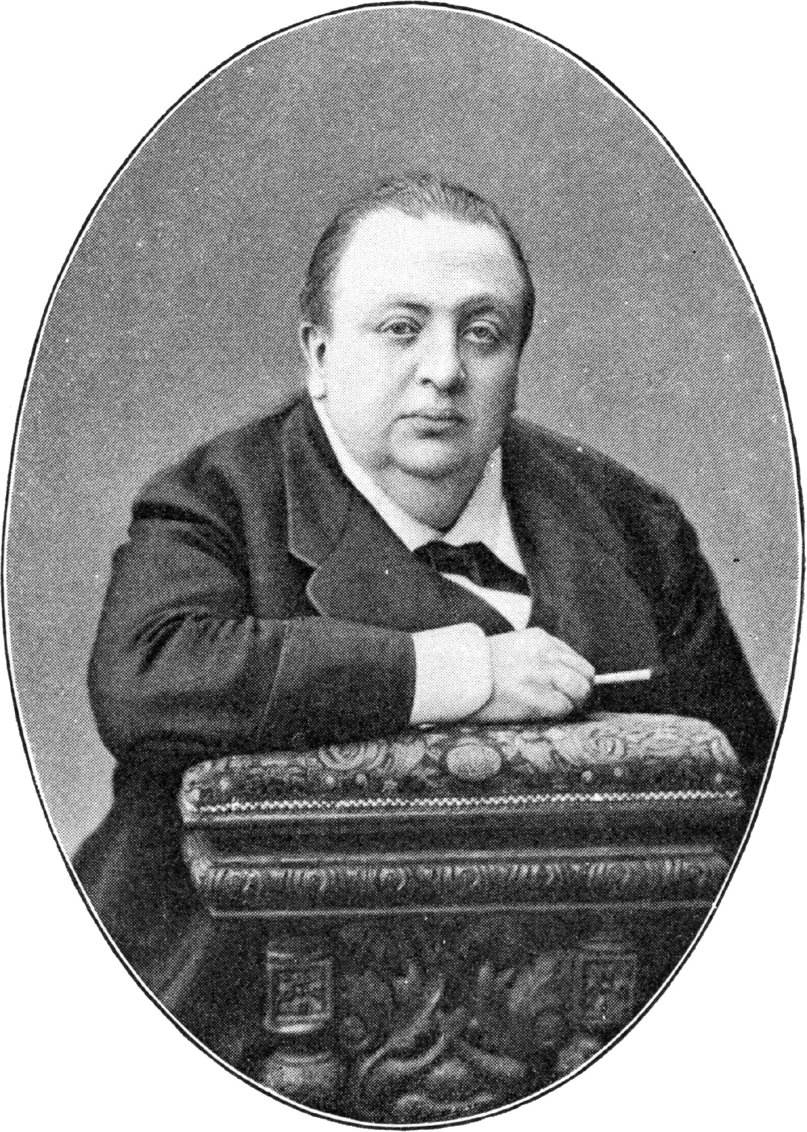 Portrait of Aleksey Apukhtin (from the book “Gallery of Russian Writers”, 1901).
