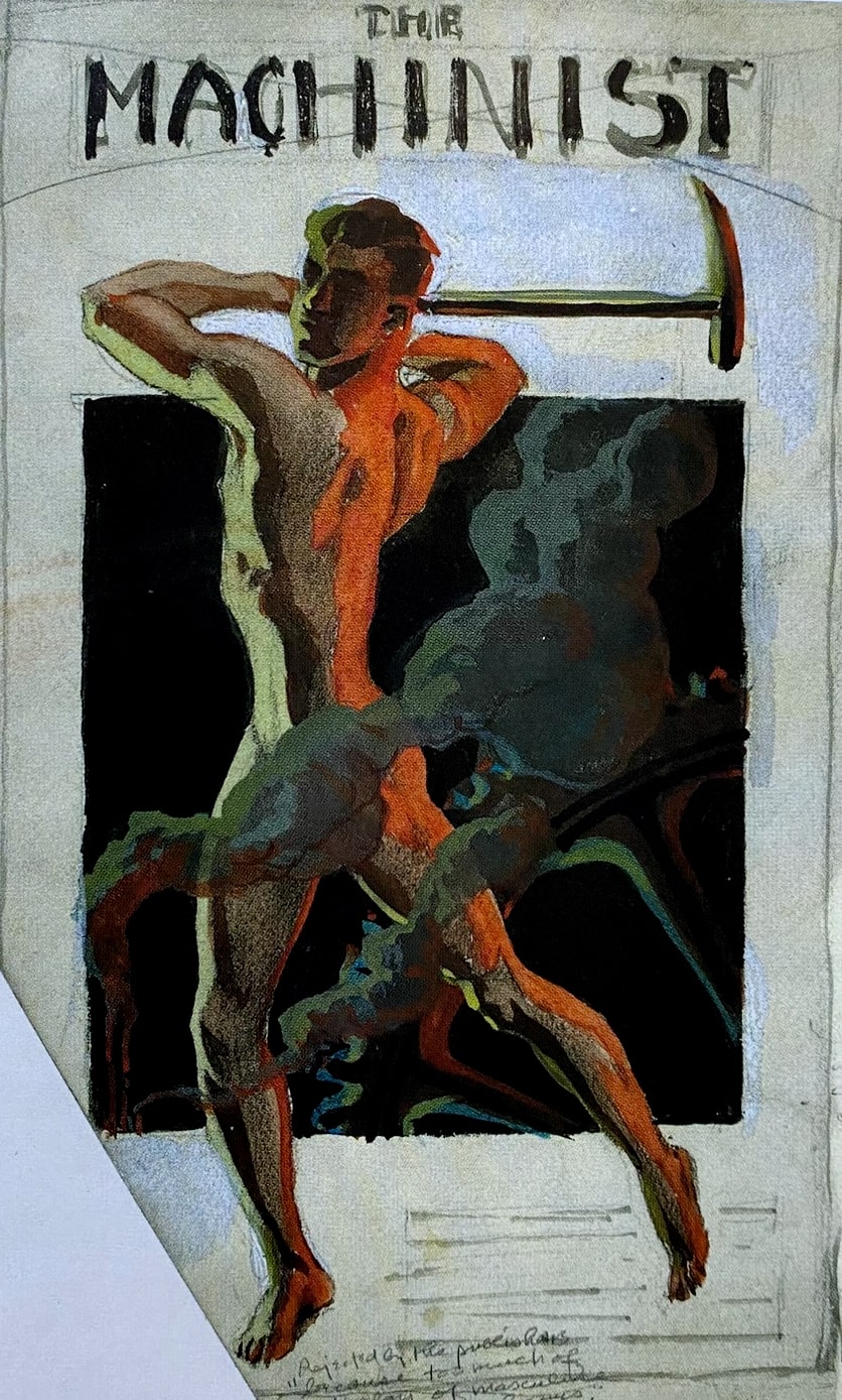 Andréi Avinoff. Portada para la revista The Machinist